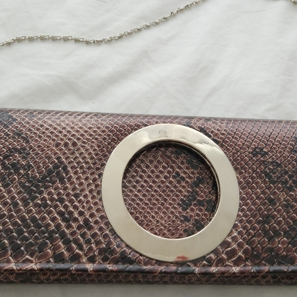 Snakeskin evening clutch/purse - Picture 4 of 12